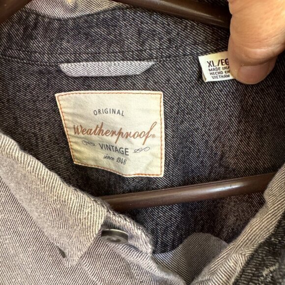 Original Weatherproof Vintage Men's Shirt Size X-Large - Picture 7 of 7